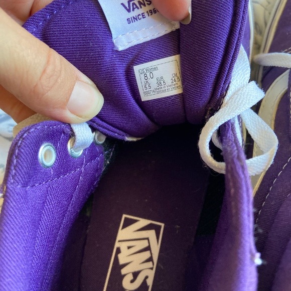 COPY - Women’s purple high top vans - Picture 4 of 4